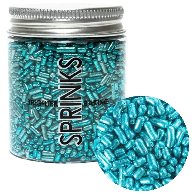 Sprinks Metallic Blue Jimmies (85g)