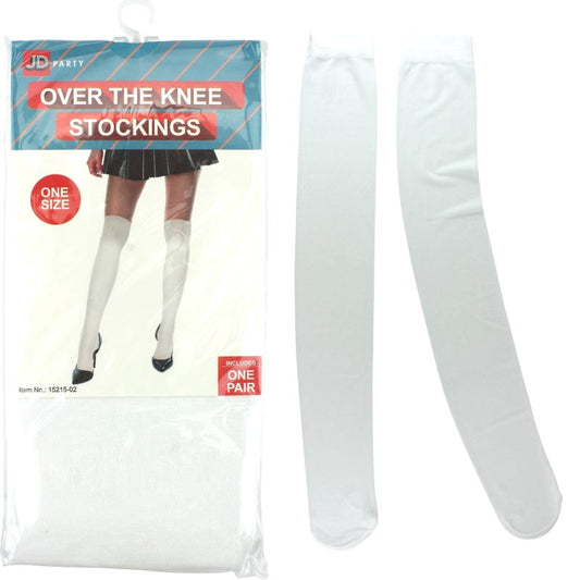 Over The Knee White Stockings (1 Pair)