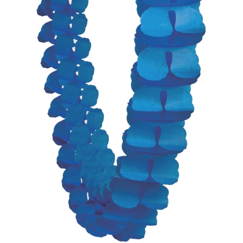 Royal Blue Tissue Paper Honeycomb Garland (4m)