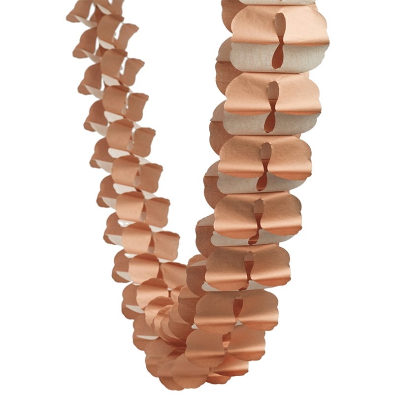 Rose Gold Tissue Paper Honeycomb Garland (4m)