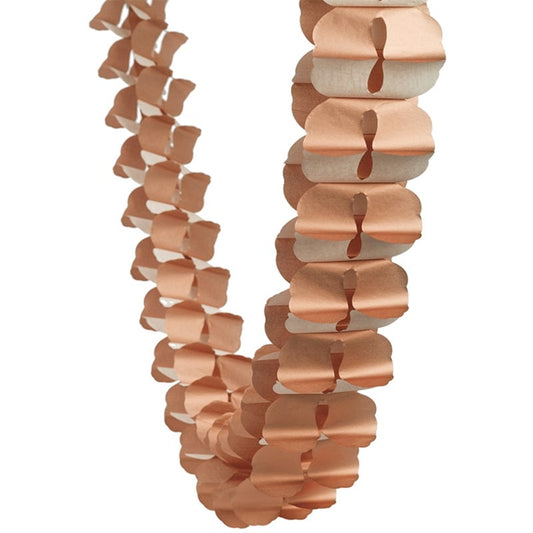 Rose Gold Tissue Paper Honeycomb Garland (4m)