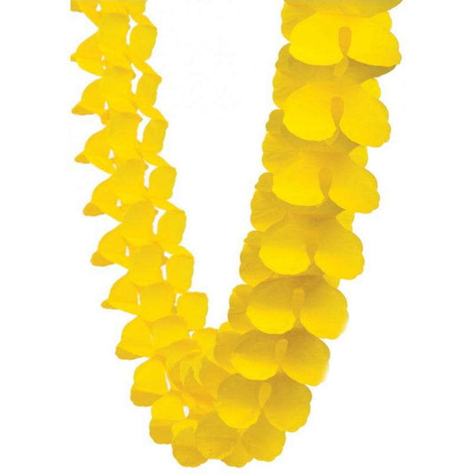 Yellow Tissue Paper Honeycomb Garland (4m)