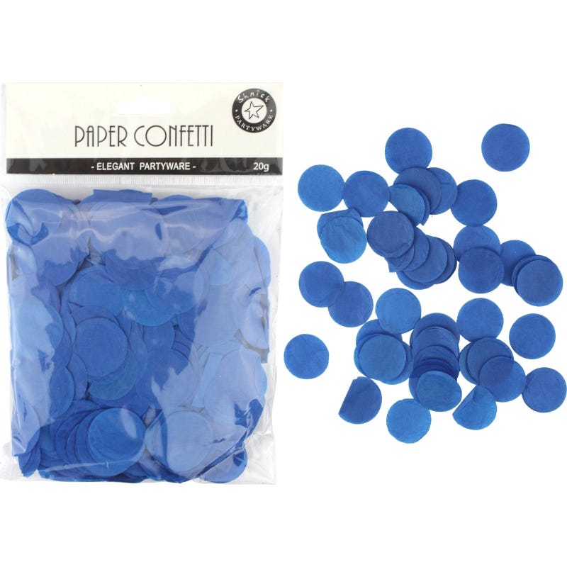 Royal Blue Tissue Paper Confetti Dots (20g)