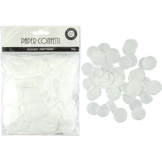 White Tissue Paper Confetti Dots (20g)