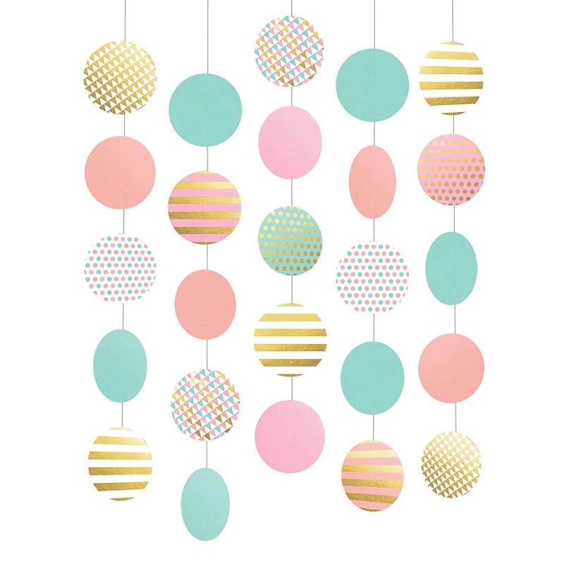 Pastel Circle Hanging Decorations