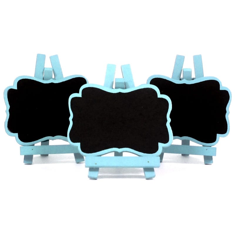 Mini Blackboards Light Blue (Pack of 3)