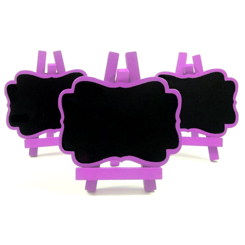 Mini Blackboards Purple (Pack of 3)