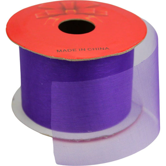 Purple Organza Ribbon (5m)