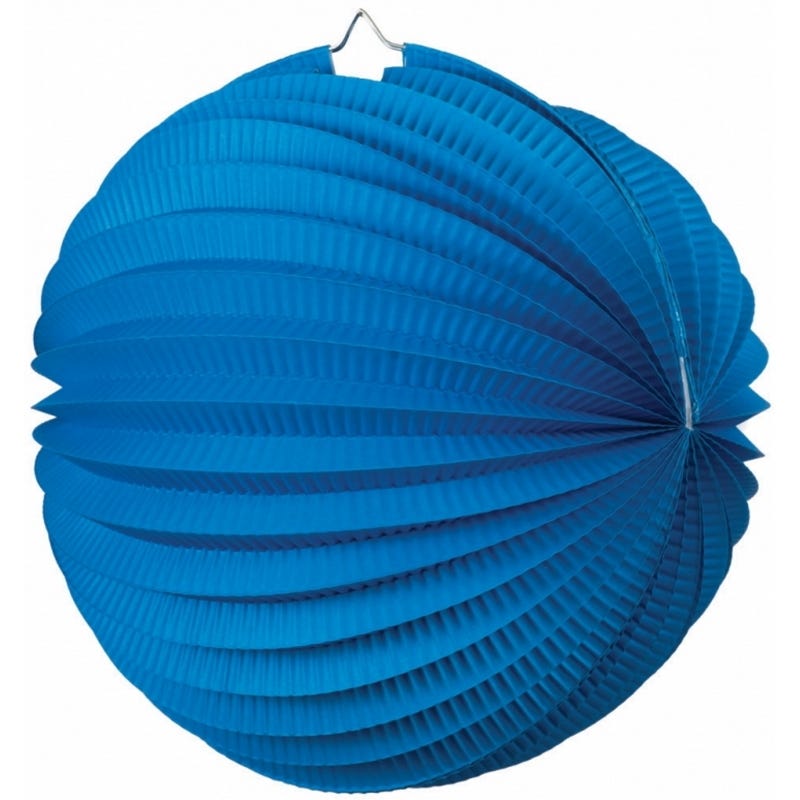 Royal Blue Accordion Paper Lantern 35cm