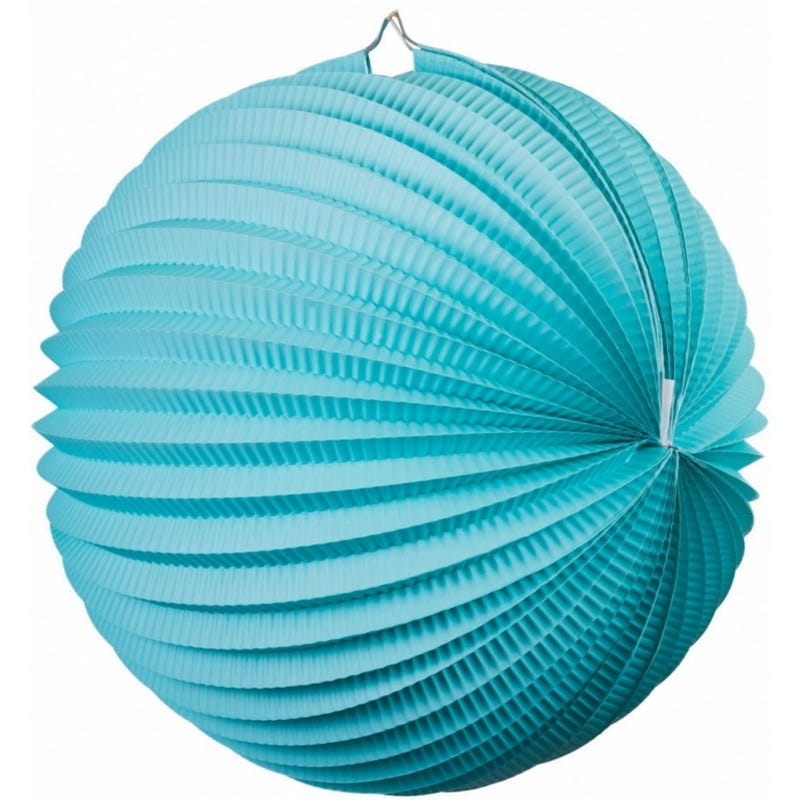 Pastel Blue Accordion Paper Lantern 35cm