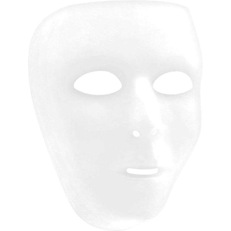 White Plastic Full Face Mask