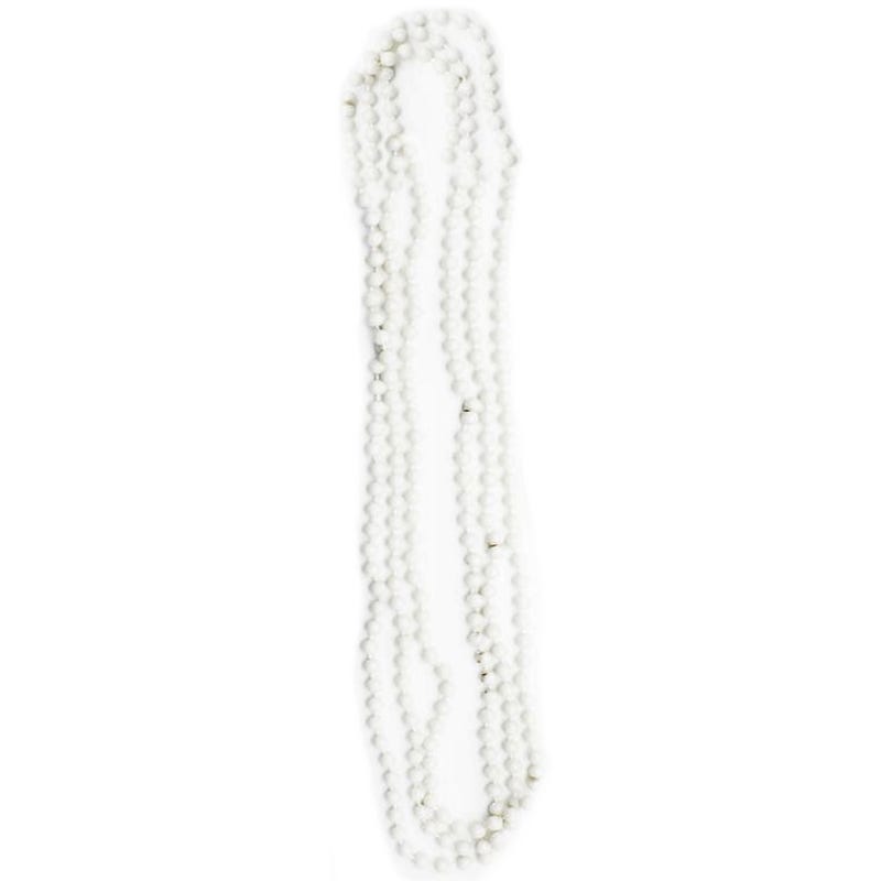 Neon White Bead Necklaces (Pack of 3)