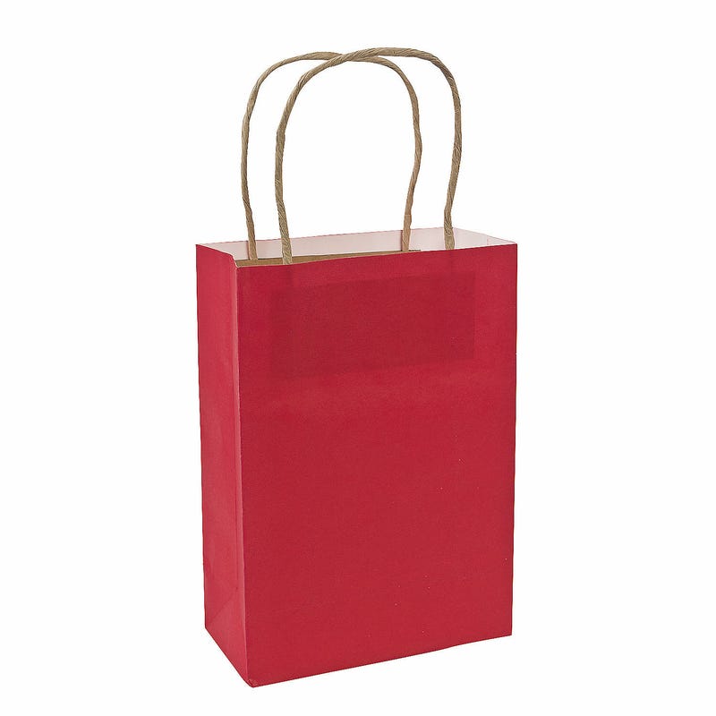 Red Paper Favour Bags (Pack of 12)