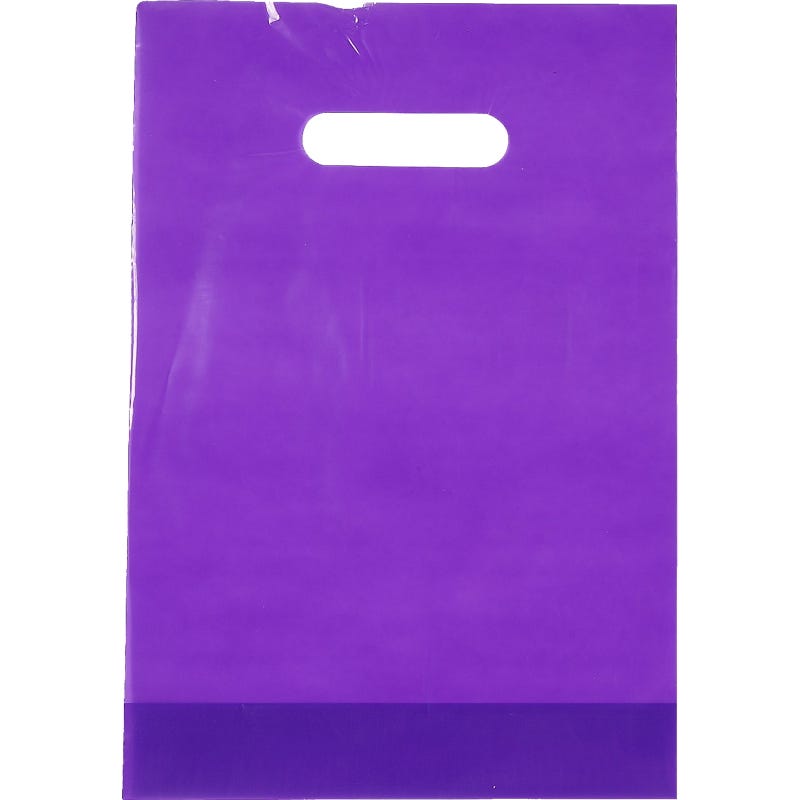 Purple Plastic Lolly/Treat Bags (Pack of 50)