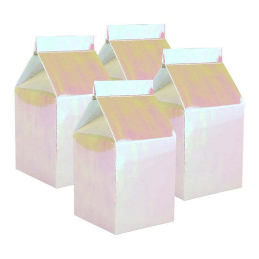 Iridescent Milk Boxes (Pack of 10)