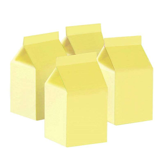 Yellow Two Tone Pastel Milk Boxes (Pack of 10)