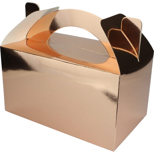 Metallic Rose Gold Lolly/Treat Boxes (Pack of 5)