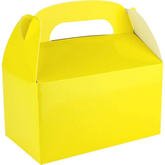 Yellow Lolly/Treat Boxes with Handle (Pack of 6)