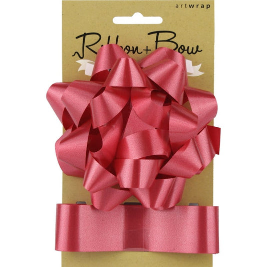 Red Gift Bow & Ribbon Set