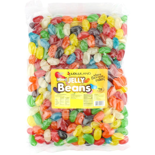 Assorted Coloured Jelly Beans (1kg)