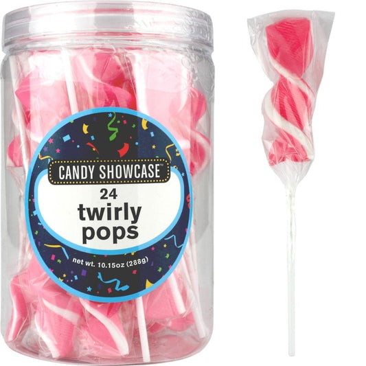 Pink Twirly Pops (Pack of 24)