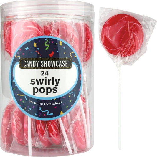 Red Swirl Pops (Pack of 24)