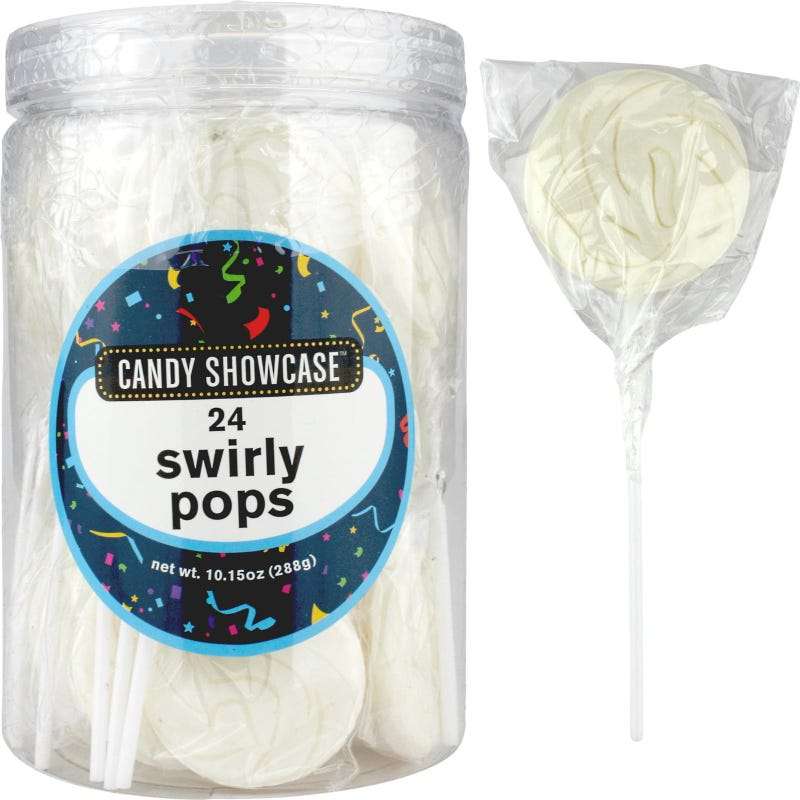 White Swirl Pops (Pack of 24)