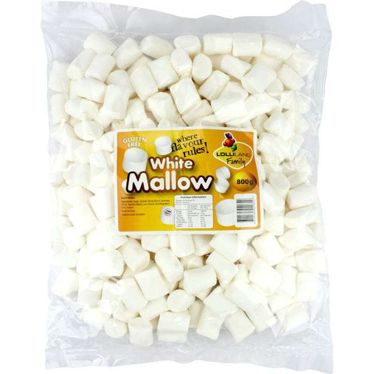 White Marshmallow Logs (800g Bag)