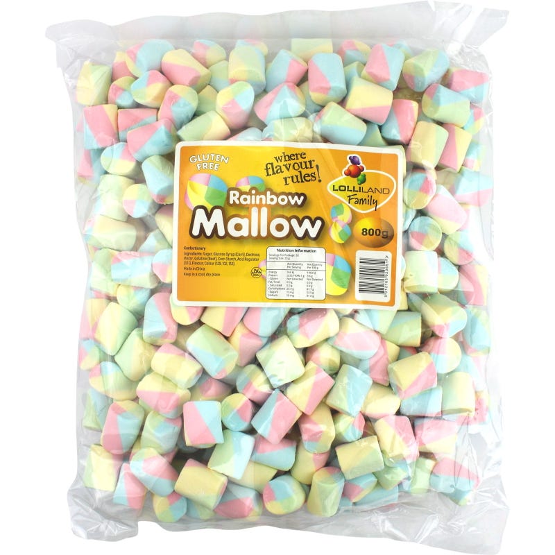 Rainbow Mallow (800g Bag)