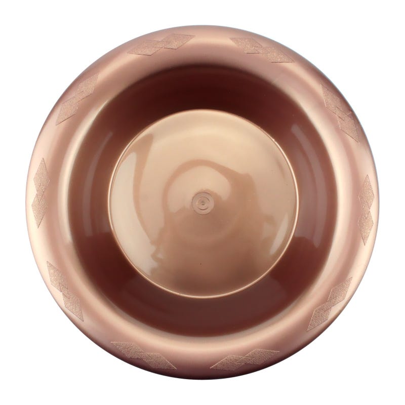 Rose Gold Round Plastic Bowls (Pack of 25)