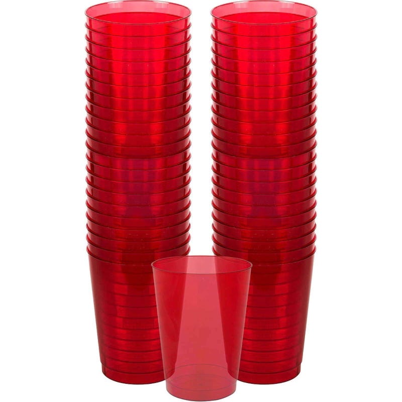 Red Plastic Cups (Pack of 72)