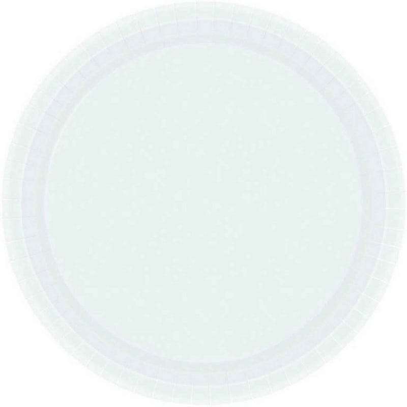 White Round Paper Plates 23cm (Pack of 8)