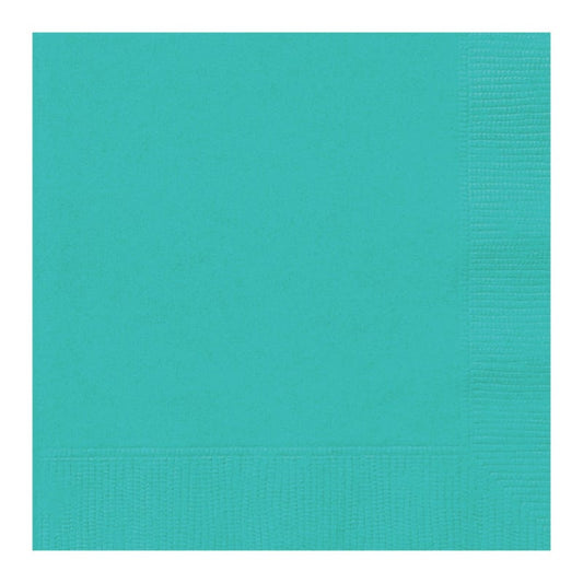 Teal Small Napkins / Serviettes (Pack of 20)