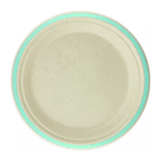 Mint Rim Sugar Cane Small Plates (Pack of 10)