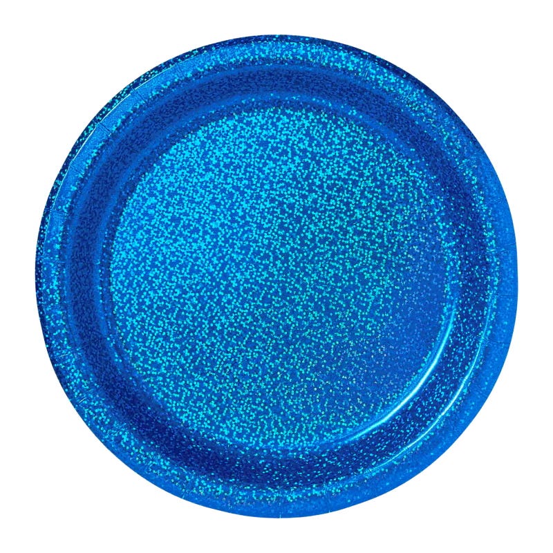 Prismatic 17cm Royal Blue Paper Plates (Pack of 8)