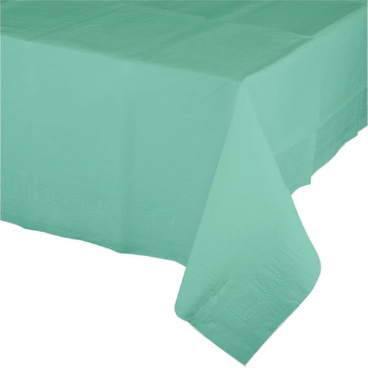 Mint Green Rectangular Paper Tablecloth