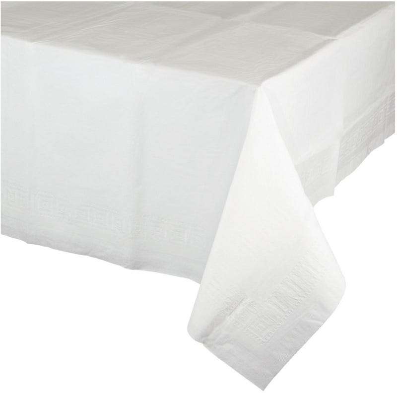 White Rectangular Paper Tablecloth