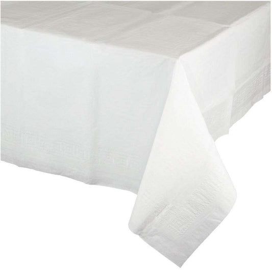 White Rectangular Paper Tablecloth