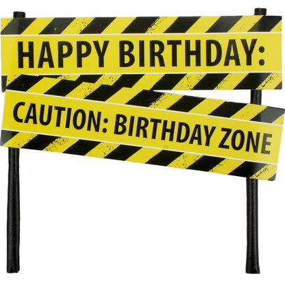 Construction Birthday Zone Cake Topper