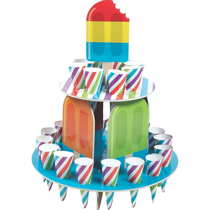 Ice Pop Party Treat Stand with Cones