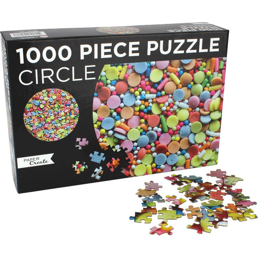 Candy Sprinkles Circle Jigsaw Puzzle (1000 Pieces)