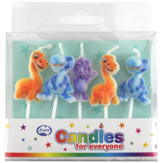 Dinosaur Mini Candles  (Set of 5)