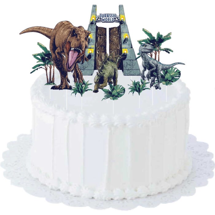 Jurassic Into the Wild Cake Topper Kit (Pack of 10)