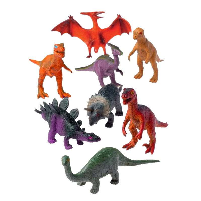 Wild Dinosaur Plastic Toys (Pack of 12)