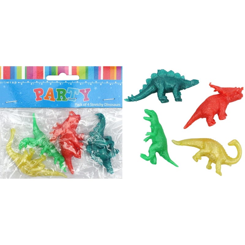 Dinosaur Stretchy Toys (Pack of 4)