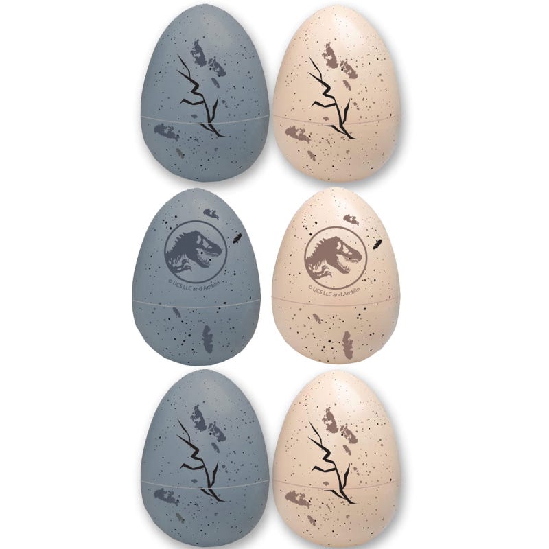 Jurassic Into the Wild Fillable Plastic Eggs (Pack of 6)