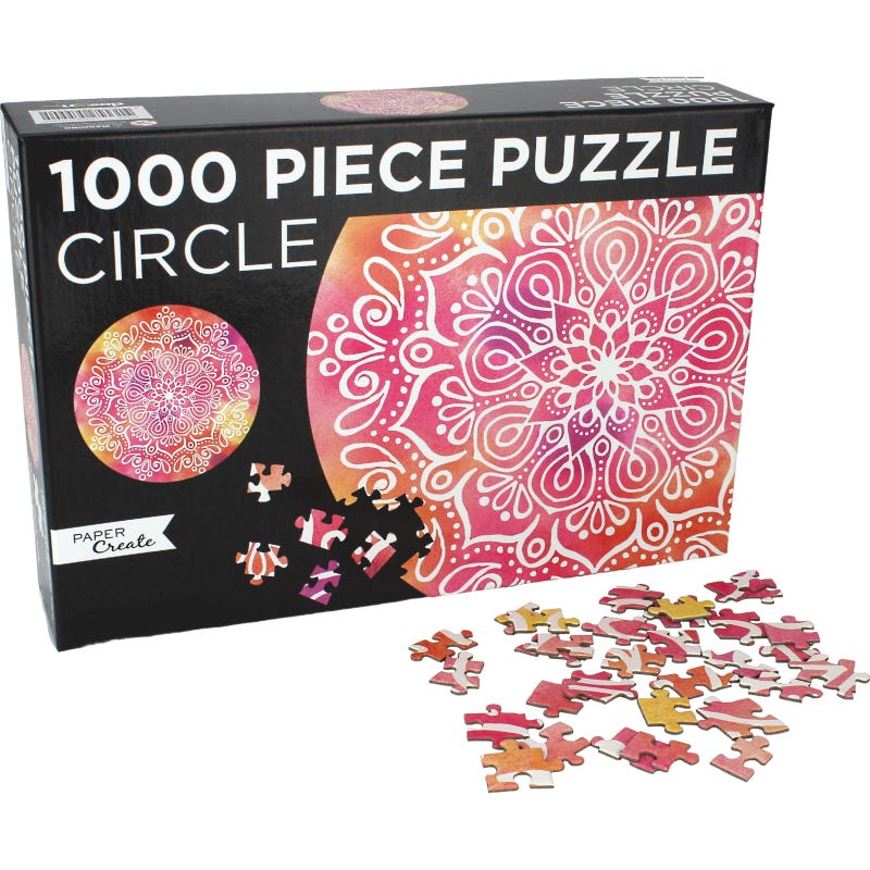 Mindful Mandala Circle Jigsaw Puzzle (1000 Pieces)