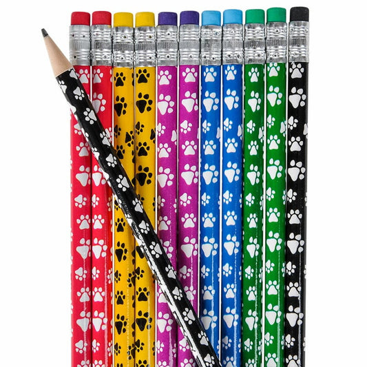 Paw Print Pencils (Pack of 12)