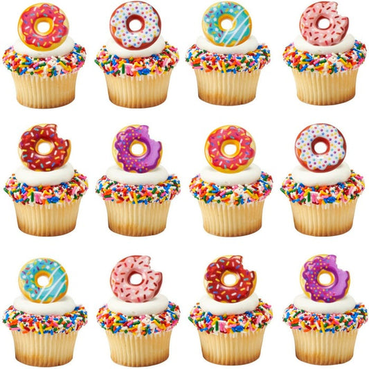 Donut Cupcake Rings (Pack of 12)