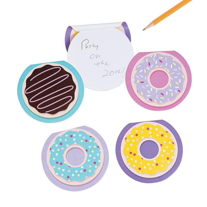 Donut Party Notepads (Pack of 12)